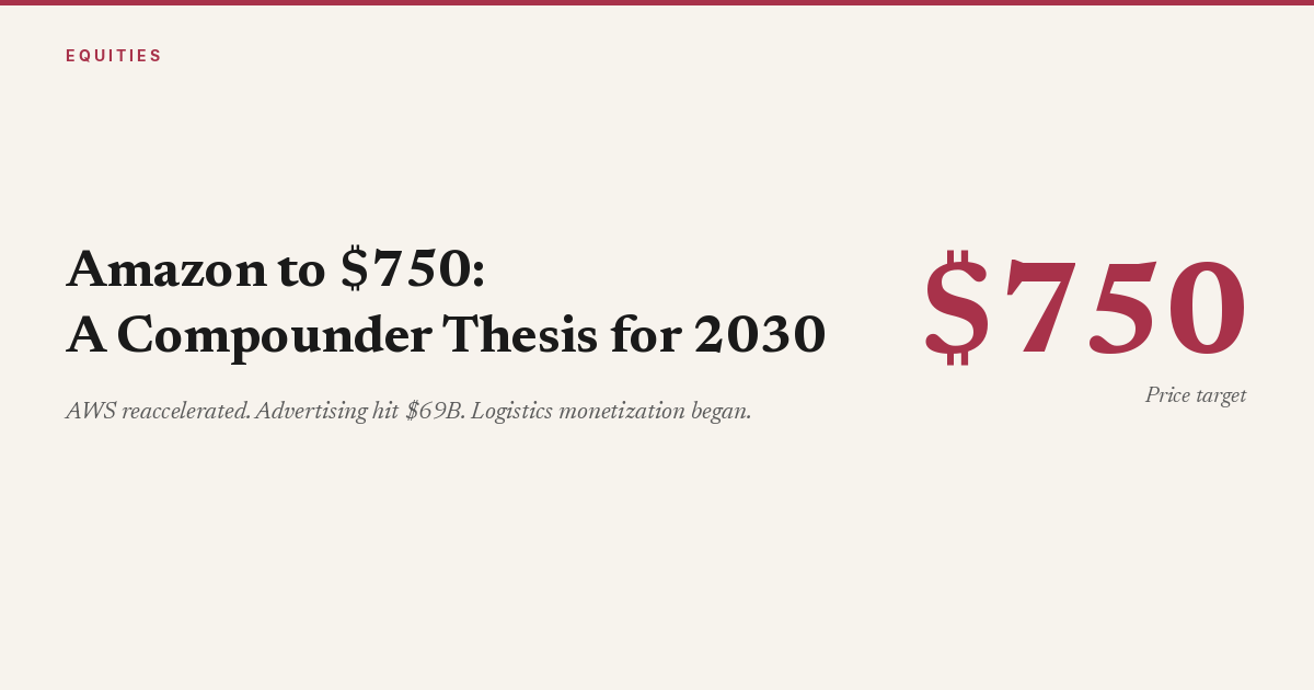 Amazon to $750: A Compounder Thesis for 2030